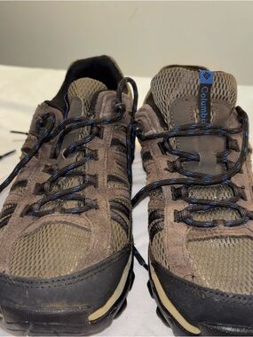 Columbia Waterproof  Brown Mesh Suede Hiking Shoes